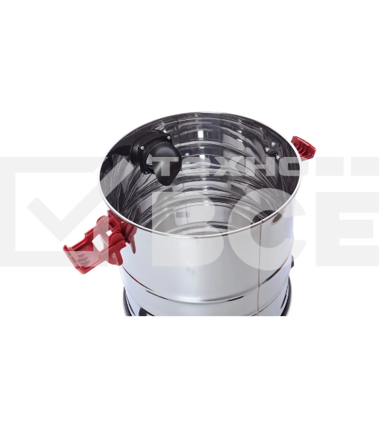 Пылесос строительный RedVerg RD-VC18/U черный, 400 Вт, уборка сухая/сбор воды, питание от аккумулятора, пылесборник мешок/контейнер, 20 л