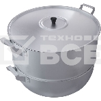 Манты-казан Демидовский МШ-018 15 л, 4 решетки, алюм, фото2