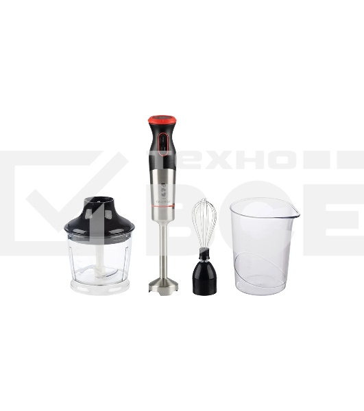Блендер погружной Energy EN-141, 1200Вт, 2 скорости, стакан для смешивания, венчик, измельчитель