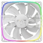 Вентилятор корпусный Case Cooler Geometric Future Squama 2503RW-12 Reverse (120x120x25мм, 4-pin PWM, ARGb, 57.67CFM, 29.87dBA, 1500RPM, белый), фото 1