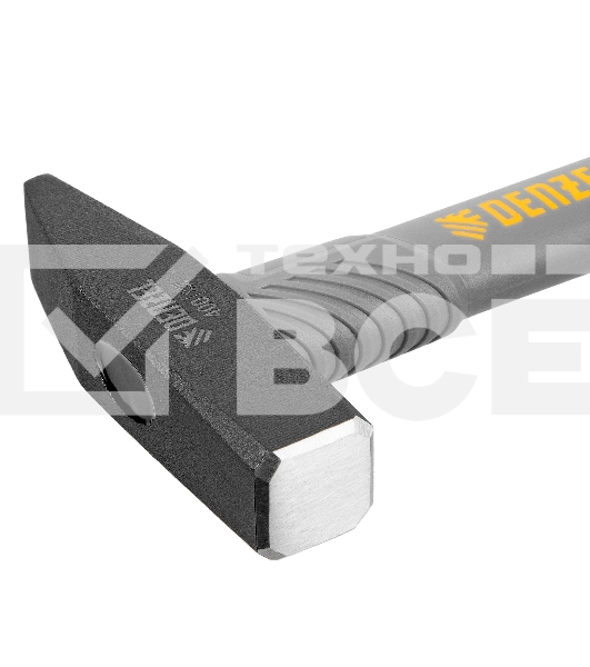 Молоток слесарный Denzel 400 г, кованый, фибергласовая рукоятка c TPR покрытием