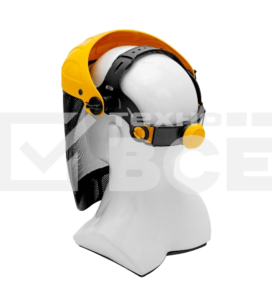 Щиток защитный лицевой с сеткой Denzel 'СВОНА' НС-01 'ЛЮКС' плавная регулировка храповик