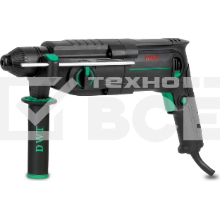 Перфоратор сетевой DWT SBHP08-26 BMC /800 Вт/3.7 Дж/до 5530 уд.в мин/до 1350 об.в мин/SDS-Plus/морозостойкий кабель/кейс/черный (SBHP08-26 BMC)