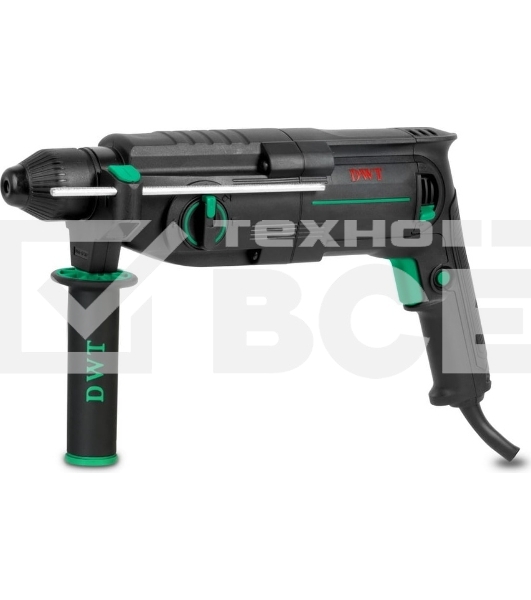 Перфоратор сетевой DWT SBHP08-26 BMC /800 Вт/3.7 Дж/до 5530 уд.в мин/до 1350 об.в мин/SDS-Plus/морозостойкий кабель/кейс/черный (SBHP08-26 BMC)