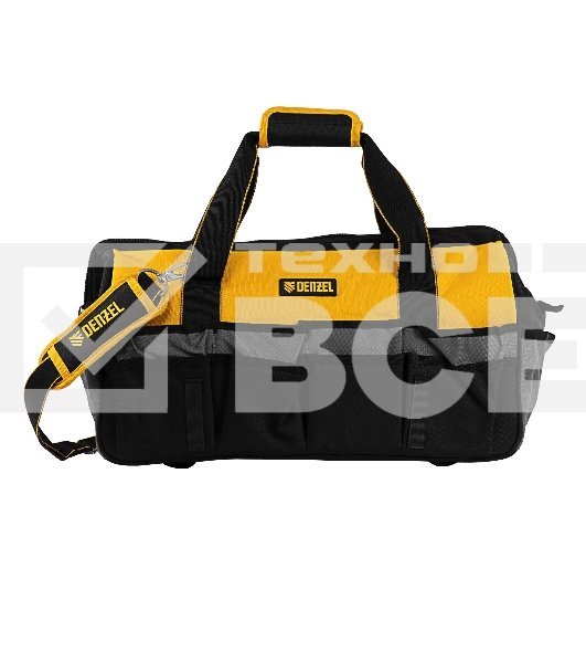 Сумка для инструмента Denzel 500х245х300 мм, 20 карман., съемный органайз. 10 карман., наплеч. рем.