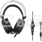 Наушники с микрофоном Oklick/Оклик HS-L810G ANONYMOUS черный 2.2м мониторные оголовье, фото3