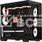 Компьютерный корпус Formula V Line Crystal Z7 PA Black, ATX, TYPE-C*1, USB3.0*1, Front+Side Glass, SIDE 3x PERFORMANCE ARGB, REAR 2x PERFORMANCE ARGB, фото 1