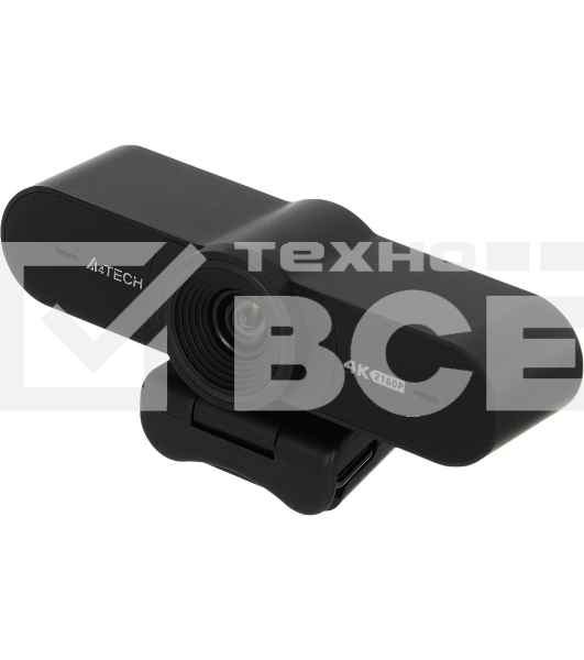 Веб-камера A4Tech PK-1000HA 3840x2160, 30 кадр/с, USB Type-A, микрофон (2 шт, шумоподавление), автоматическая фокусировка, автоосвещение, универсальное крепление