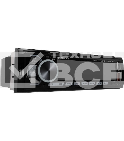 Автомагнитола Navitel RD5, 1 DIN, Bluetooth, USB Type-A, AUX, пульт ДУ