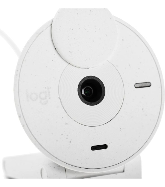 Веб-камера Logitech Brio 300 1920x1080, 30 кадр/с, USB Type-C, микрофон (шумоподавление), автоматическая фокусировка, автоосвещение, универсальное крепление белая