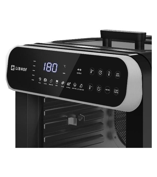 Аэрогриль Libhof AFZ-14 черный, 1600 Вт, 14 л, сенсор, 8 программ