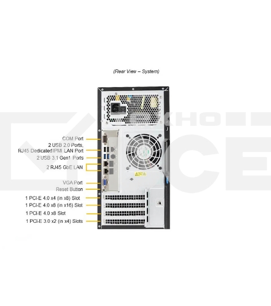 Серверная платформа SuperServer SYS-530T-I(X12STL-F;CSE-731I-404B)