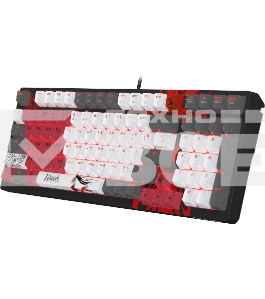 Клавиатура A4Tech Bloody S98 Naraka BLMS Plus проводная, USB Type-A, чёрный/красный