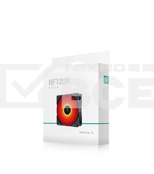 Вентилятор для корпуса DEEPCOOL RF120R черный, 120 мм, 1300 об/мин, 21.9 дБ, 3 pin