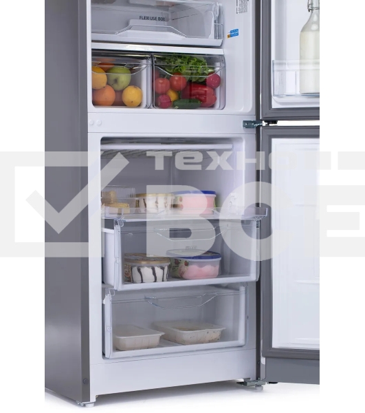 Холодильник Indesit DS 4200 G серебристый двухкамерный 252/87л морозилка снизу