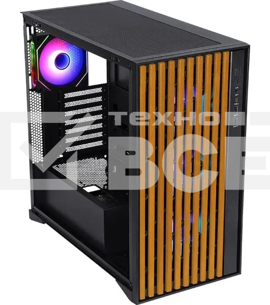 Компьютерный корпус Aerocool / Formula TimberLine T0 черный без БП mATX 6x120mm 6x140mm 2xUSB3.0 audio