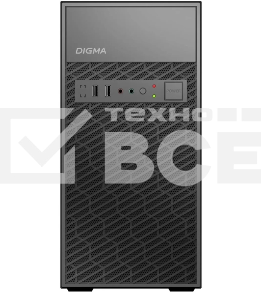 Компьютерный корпус Digma DCC-MN303 черный без БП mATX 1x80mm 2x120mm 1xUSB2.0 1xUSB3.0 audio