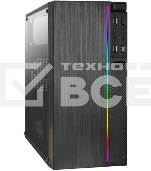 Компьютер IRU Game 510H6SEA MT Ryzen 5 5600 (3.5) 16Gb SSD512Gb RTX3050 6Gb Free DOS GbitEth 500W черный (2073973)