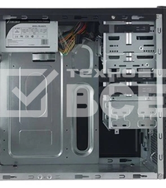 Компьютерный корпус MidiTower Powerman ES861 черный PM-450ATX 4*USB 2.0 Audio mATX