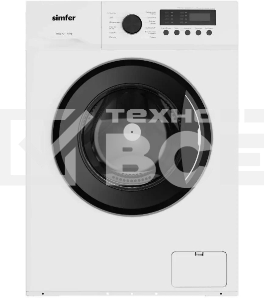 Стиральная машина Simfer WWC701 класс: A+++ загр.фронтальная макс.:7кг белый