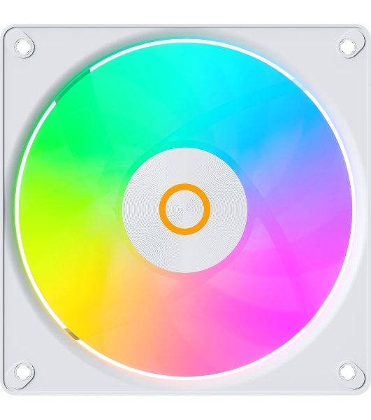 Вентилятор для корпуса Ocypus Gaммa F12 Elite WH ARGB REVERSE BLADE 3 IN 1, 120x120x25мм, 4-PIN PWM, 600-1800 RPM, 26 DBA MAX, HYDRO BEARING