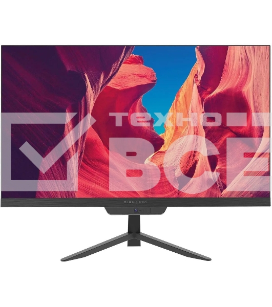 Моноблок Digma Pro Base 23.8' Full HD i3 12100 (3.3) 8Gb SSD 512Gb UHDG 730 CR Windows 11 Pro GbitEth WiFi BT 90W клавиатура мышь Cam черный 1920x1080