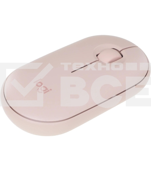 Мышь беспроводная Logitech Pebble M350 розовый, 1000 dpi, радиоканал, Bluetooth, USB, кнопки - 3