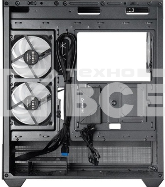 Компьютерный корпус Chieftec Vista черный без БП ATX 3x120мм 1xUSB2.0 1xUSB3.0 1xUSB3.1 audio bott PSU