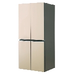 Холодильник Centek CT-1744 бежевый трехкамерный 267/148л морозилка снизу, No Frost, Side by Side, фото4