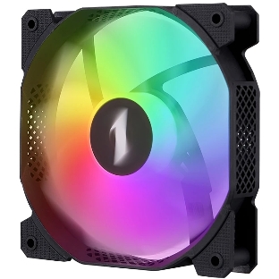 Вентилятор для корпуса 1STPLAYER F7R Black F7R-BK 120mm, 600-1800rpm, 56.34CFM, 36.99dBa, BULK