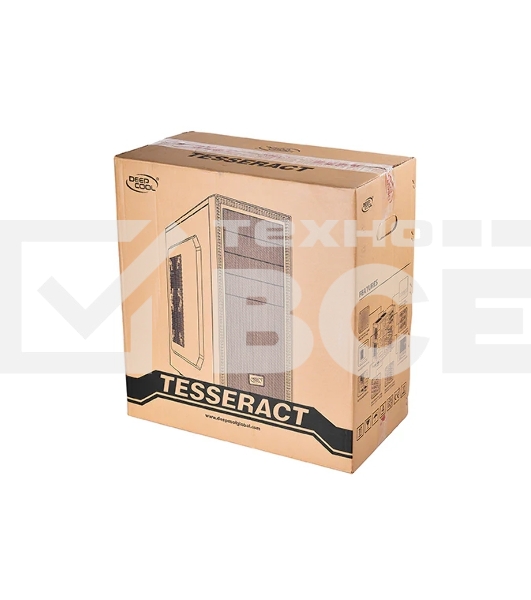 Компьютерный корпус Deepcool TESSERACT BF (DP-CCATX-TSRBFBK), без БП, черно-синий, ATX, видеокарта до 310мм, высота кулера для процессора до 165мм, 7 слотов расширения, 2 отсека 5.25