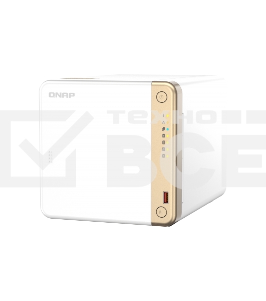 Сетевое хранилище NAS Qnap Original TS-462-4G 4-bay настольный Celeron N4505