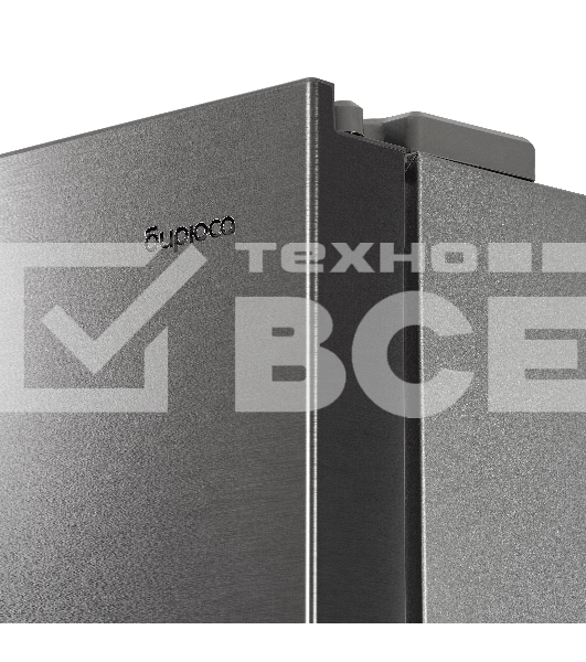Холодильник Бирюса CD 405 DI темная нержавеющая сталь двухкамерный 289/130л морозилка снизу Side by Side