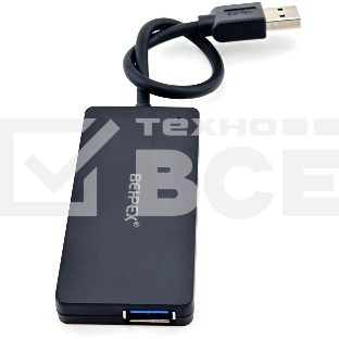 Разветвитель USB 3.0 BPH-3013 4порт. черный