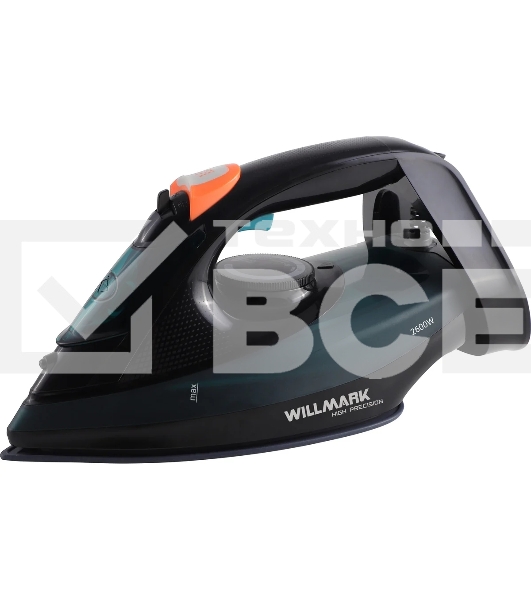 Утюг Willmark SI-2658CA 2600 Вт, черный/темно-зеленый