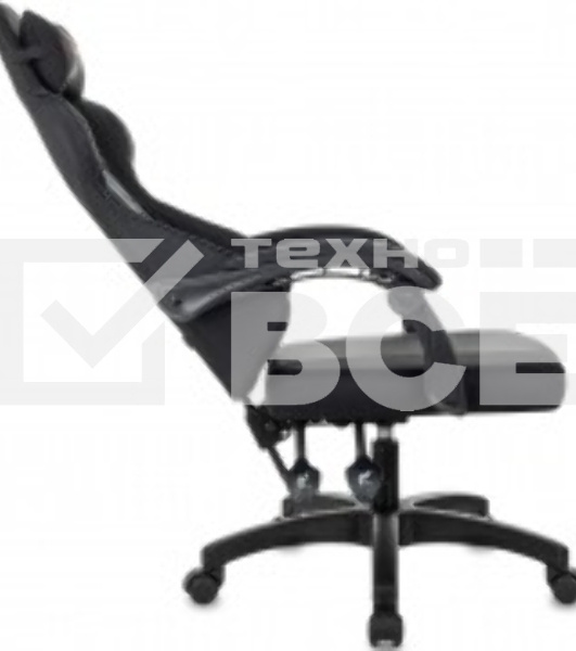 Кресло игровое Zombie Zoom Fabric черный Neo Black, крестов. пластик