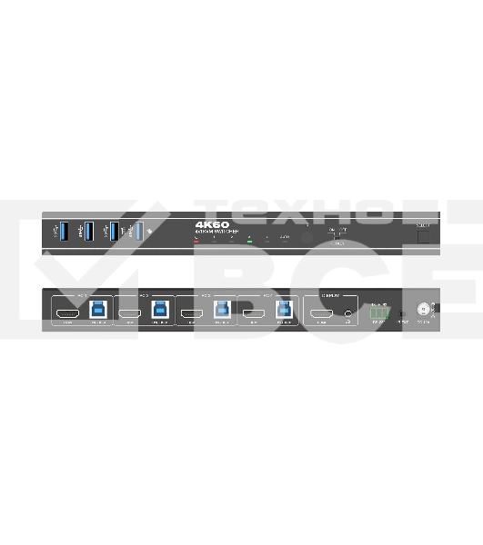 Коммутатор Infobit iSwitch 401HK 4K60 HDMI 4x1 KVM Switcher