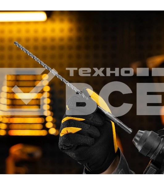 Бур по бетону Denzel цельная крестовая пластина, 6x265 мм, SDS PLUS