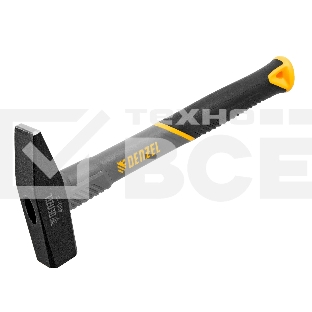 Молоток слесарный Denzel 400 г, кованый, фибергласовая рукоятка c TPR покрытием