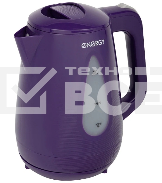 Чайник электрический Energy E-214 1.7 л, пластик, фиолетовый