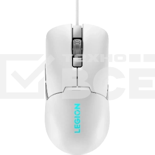 Мышь проводная Lenovo Legion M300s белый, 8000 dpi, USB, кнопки - 6