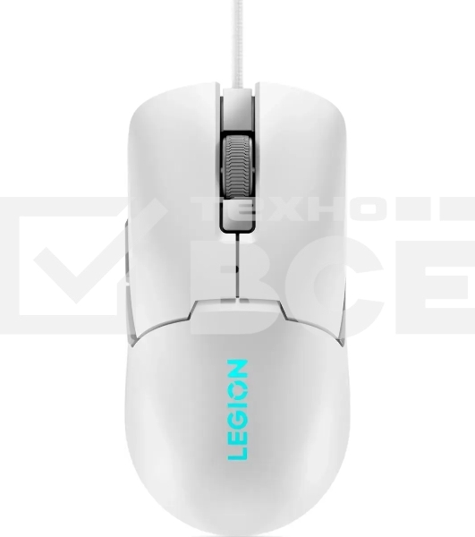 Мышь проводная Lenovo Legion M300s белый, 8000 dpi, USB, кнопки - 6