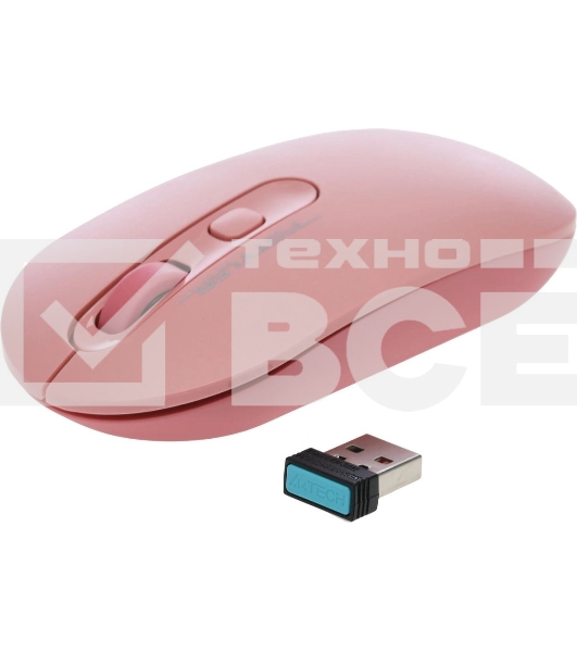 Мышь беспроводная A4Tech Fstyler FG20 розовый, 2000 dpi, радиоканал, USB, кнопки - 4