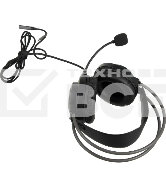 Гарнитура проводная с микрофоном A4Tech Fstyler FH200U серый 2м накладные USB оголовье (FH200U GREY)