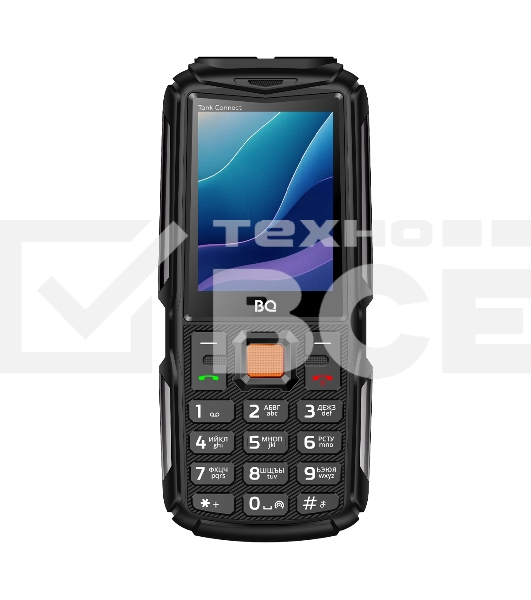 Мобильный телефон BQ 2430L Tank Connect черный/серый