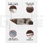 Вытяжка козырьковая Hansa OSC5111BH коричневый, 50 см, 200 куб. м/ч, 58 дБ, фото8