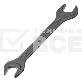 Ключ рожковый Сибртех, 27 х 30 мм, CrV, фосфатированный, ГОСТ 2839