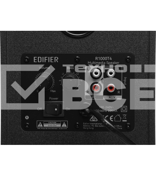 Колонки Edifier R1000T4 Wood черный (24W)