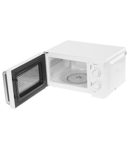 Микроволновая печь Renova MMS-20W1 белый/черный, 20 л, 700 Вт, переключатели - поворотный механизм