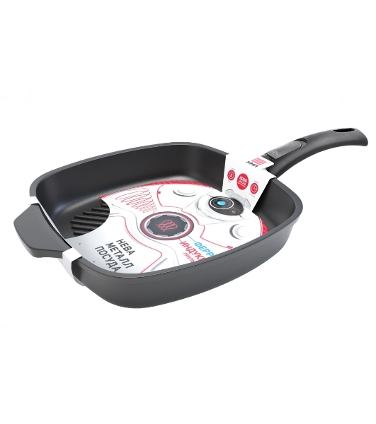 Сковорода-гриль Нева-Металл 59428G Ферра Индукция 28 см
